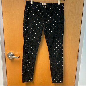 BLANK NYC & MADWELL Sz 31 Collab Polka Dot jeans Comfort Modern Skinny